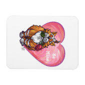 Ginger Cat Valentine's Day Magnet (Horizontal)