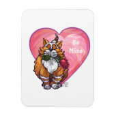 Ginger Cat Valentine's Day Magnet (Vertikal)