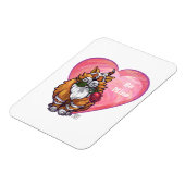 Ginger Cat Valentine's Day Magnet (Linke Seite)