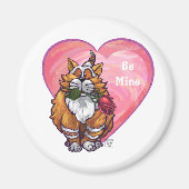 Ginger Cat Valentine's Day Magnet (Vorne)