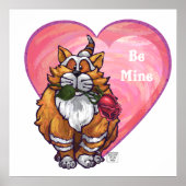 Ginger Cat Valentine's Day Poster (Vorne)