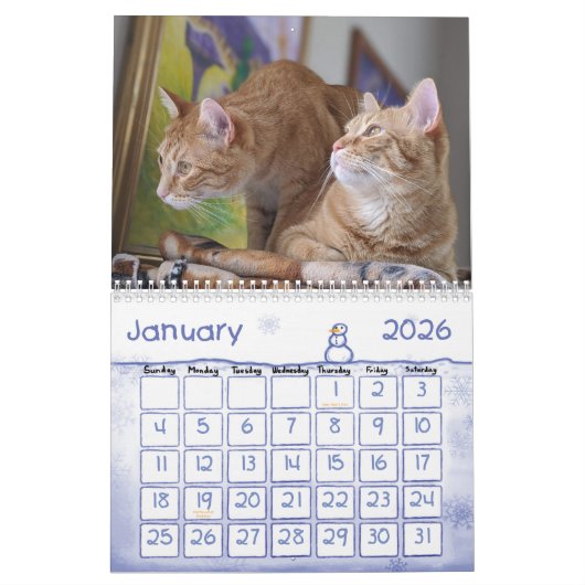 Ginger Cat Wall Calendar 2022 Kalender (Jan 2026)