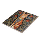 Ginger Cat William Morris Inspirierte floral Fliese (Seite)