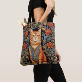 Ginger Cat William Morris Inspirierte floral Tasche (Von Nahem)