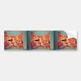 GINGER CAT WINKEL-AUTOAUFKLEBER AUTOAUFKLEBER
