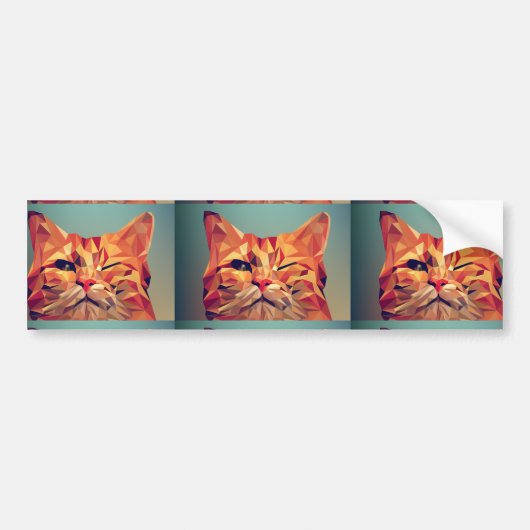 GINGER CAT WINKEL-AUTOAUFKLEBER AUTOAUFKLEBER (Vorne)