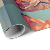 GINGER CAT WINKING ART WRAPPPAPIER GESCHENKPAPIER (Rolleneckpunkt)