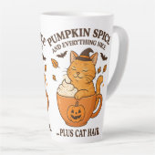 Ginger Cat Witch - Niedliches Halloween-Design mit Milchtasse (Rechte Ecke)