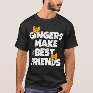 Ginger Cats Best Friends for Orange Tabby Cat Lieb T-Shirt