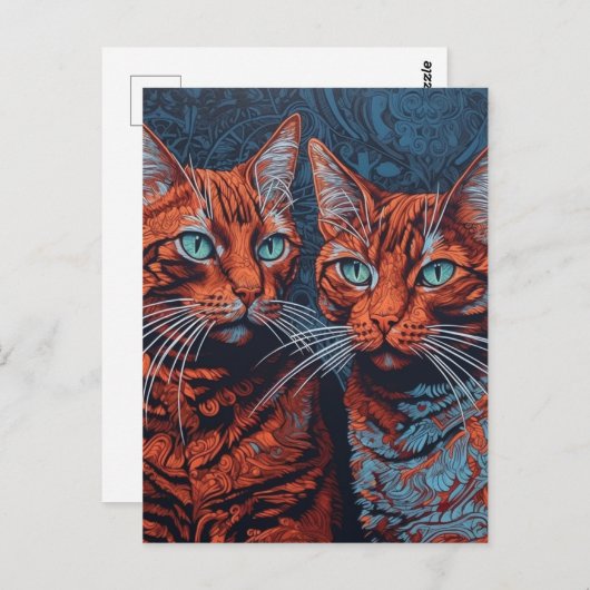 Ginger Cats Postkarte (Vorne/Hinten)