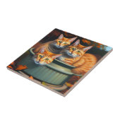 Ginger Cats Pot Pflanze, Keramik Tile Fliese (Seite)