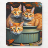 Ginger Cats Pot Pflanze, Mousepad (Vorne)