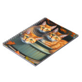 Ginger Cats Pot Pflanze, Notebook Notizblock (Linke Seite)