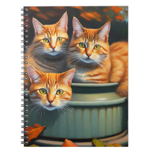 Ginger Cats Pot Pflanze, Notebook Notizblock