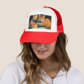 Ginger Cats Pot Pflanze, Truckers Hat Truckerkappe (Beispiel)