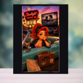 Ginger Chibi Rockabilly Acrylschild (Neutral)