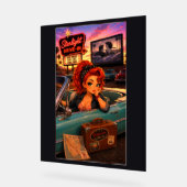 Ginger Chibi Rockabilly Acrylschild (Winkel)