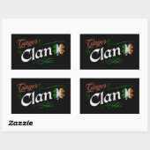 Ginger Clan St. Patrick's Day Irischer Rotschopf V Rechteckiger Aufkleber (Blatt)