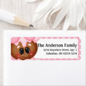 Ginger Cookie Valentine's Day Address Labels d6 (Insitu)