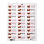 Ginger Cookie Valentine's Day Address Labels d6 (Vorne)