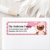 Ginger Cookie Valentine's Day Address Labels d7 (Insitu)