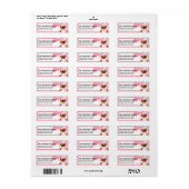 Ginger Cookie Valentine's Day Address Labels d7 (Vorne)