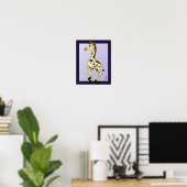 Ginger die Giraffe Poster (Heimbüro)