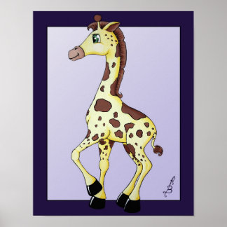 Ginger die Giraffe Poster