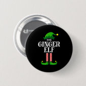 Ginger Elf Matching Family Group Christmas Party P Button (Vorne & Hinten)