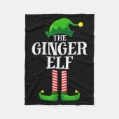 Ginger Elf Matching Family Group Christmas Party P Fleecedecke (Vorderseite)