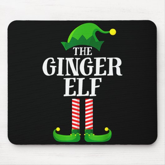 Ginger Elf Matching Family Group Christmas Party P Mousepad (Vorne)