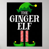 Ginger Elf Matching Family Group Christmas Party P Poster (Vorne)