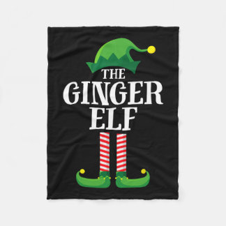 Ginger Elf Matching Family Group Weihnachts-Party Fleecedecke
