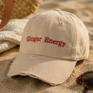 Ginger Energy bestickte Mütze | Lustige Rothaarige Baseballkappe
