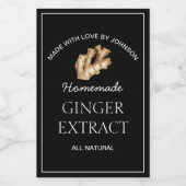 Ginger Extract Label Weinetikett (Einzelnes Label)
