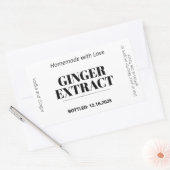 Ginger Extract Modern Label Sticker ZEX_001h (Umschlag)