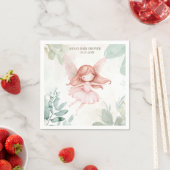 Ginger Fairy Girl Baby Shower Serviette (Beispiel)