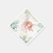 Ginger Fairy Girl Baby Shower Serviette (Ecke)