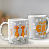 Ginger Floral Name Orange Cat Energy Kaffeetasse