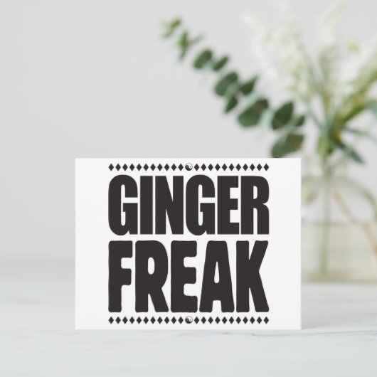 Ginger Freak Postkarte (Stehend Vorderseite)