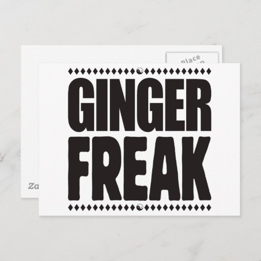 Ginger Freak Postkarte (Vorne/Hinten)