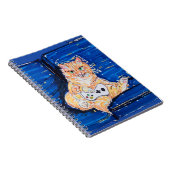 Ginger Gamer Cat Notizblock (Rechte Seite)