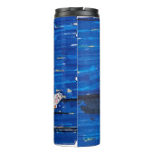 Ginger Gamer Cat Thermosbecher (Rückseite)