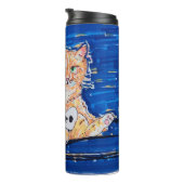 Ginger Gamer Cat Thermosbecher (Nach rechts gedreht)