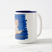 Ginger Gamer Cat Zweifarbige Tasse (VorderseiteRechts)