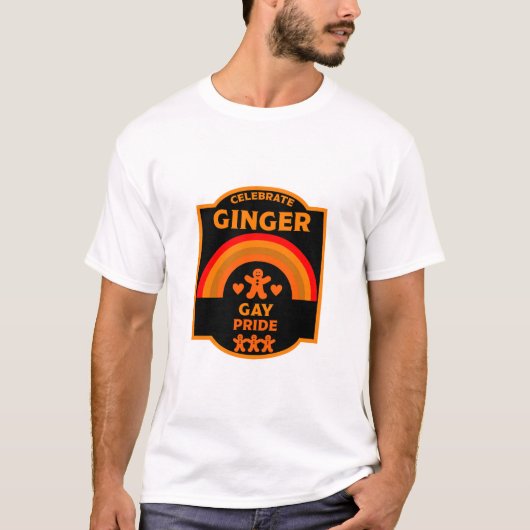 Ginger Gay Pride T-Shirt (Vorderseite)