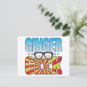 Ginger Geek v4 Postkarte (Stehend Vorderseite)
