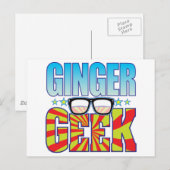 Ginger Geek v4 Postkarte (Vorne/Hinten)