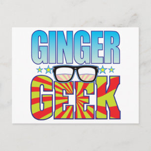 Ginger Geek v4 Postkarte