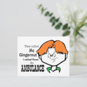 Ginger Gerald Postkarte (Stehend Vorderseite)